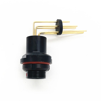 Style noir de soudure de cable connecteur de carte PCB Fischer pour l'usage résistant